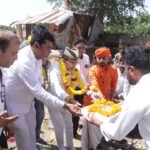 अशोक कॉलोनी स्थित अति प्राचीन मातर माता मंदिर के नव-निर्माण हेतु हुआ भूमिपूजन, रखी गई आधारशिला